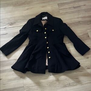 Laundry By Shelli Segal Black Blazer with Gold Buttons